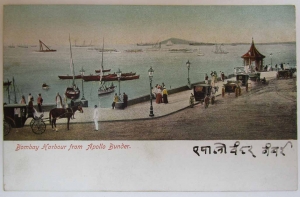 Bombay Harbour from Apollo Bunder.